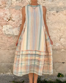 Vestido Boho - Linho Puro (Leve e Soltinho) - Verão 2026