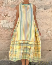 Vestido Boho - Linho Puro (Leve e Soltinho) - Verão 2026