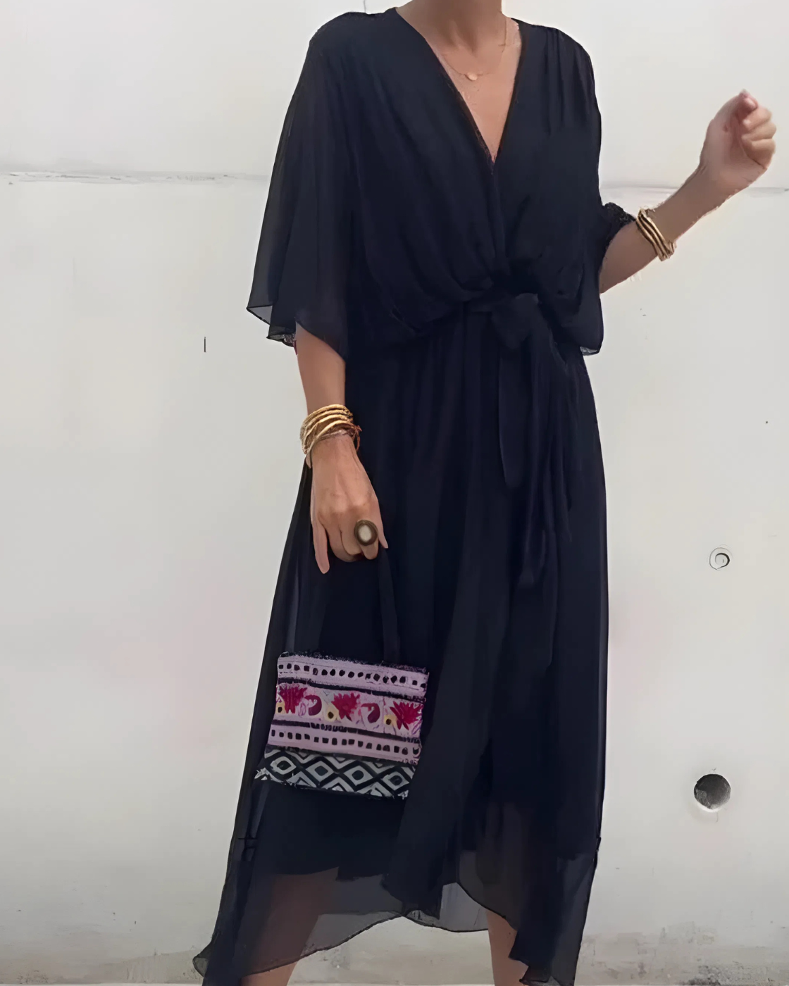 Vestido Casual Thaty - Chiffon Puro (Leve e Soltinho)