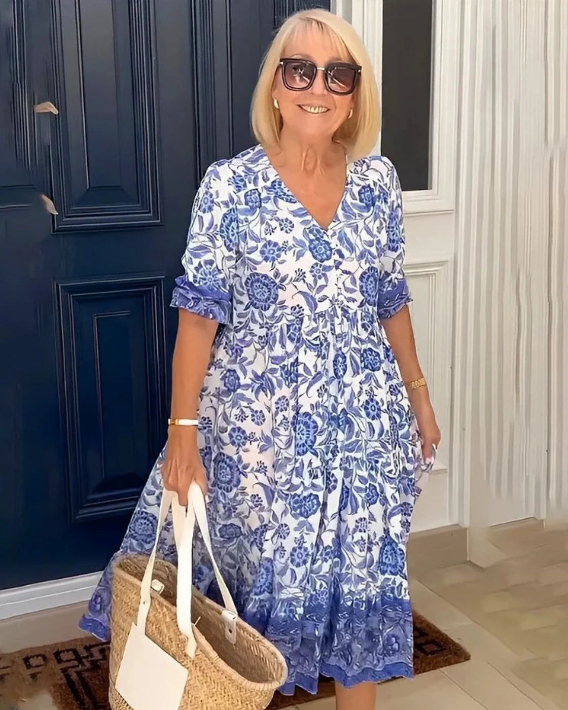 Vestido Floral Quartzo | Manga Longa (Linha Premium V)